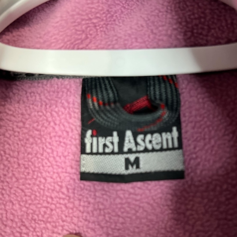 First Ascent Women's Firestorm Micro Fleece Vest Pink Full Zip Outdoor - Medium - Picture 6 of 7